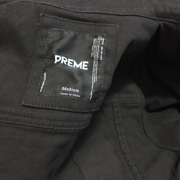 Preme NWOT Black Wash Jean Jacket Men M - Picture 16 of 16